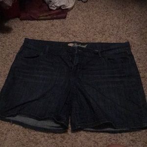 Blue jean shorts